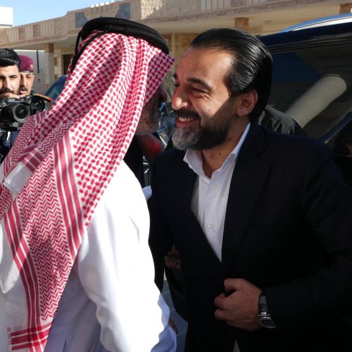 الرئيس الحلبوسي يزور مضيف الجغايفة بضيافة وزير الصناعة رئيس تحالف "قمم" خالد بتال