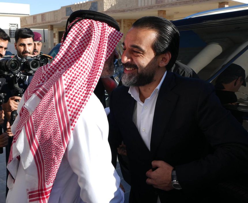 الرئيس الحلبوسي يزور مضيف الجغايفة بضيافة وزير الصناعة رئيس تحالف "قمم" خالد بتال