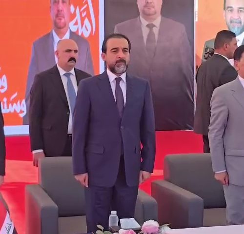 الرئيس الحلبوسي يصل إلى قضاء الشرقاط لحضور المؤتمر الجماهيري لمرشح حزب تقدم محمد الرومي