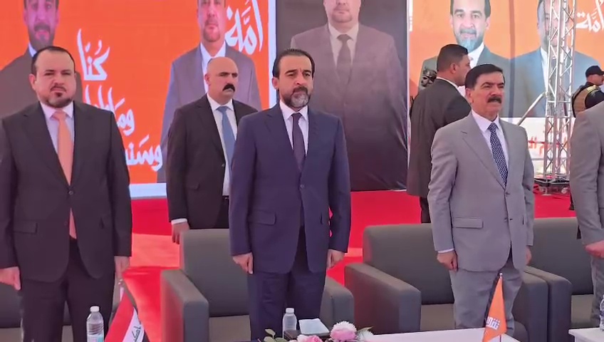 الرئيس الحلبوسي يصل إلى قضاء الشرقاط لحضور المؤتمر الجماهيري لمرشح حزب تقدم محمد الرومي