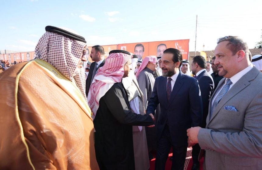 الرئيس الحلبوسي يحضر تجمّعاً لدعم مرشَّح "تقدم" محمد الرومي في قضاء الشرقاط