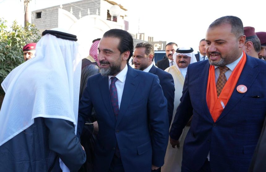 الرئيس الحلبوسي يحضر تجمّعاً لدعم مرشَّح "تقدم" أمير الجغيفي في قضاء الشرقاط