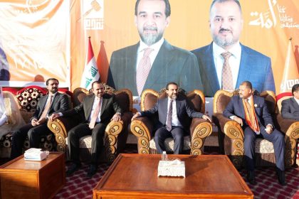 الرئيس الحلبوسي يزور مضيف قبيلة جميلة في الشرقاط لدعم مرشح "تقدم" مقدام الجميلي