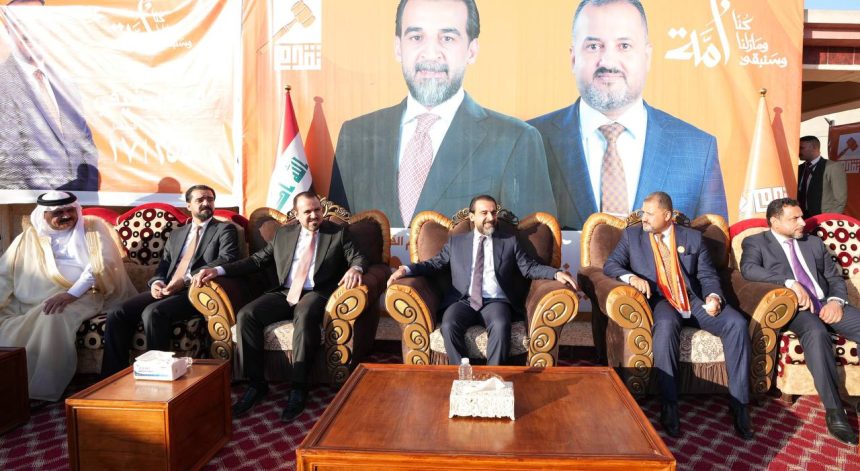 الرئيس الحلبوسي يزور مضيف قبيلة جميلة في الشرقاط لدعم مرشح "تقدم" مقدام الجميلي