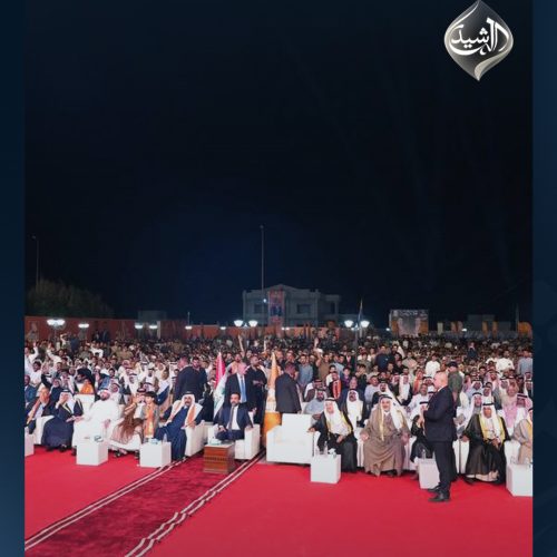 رئيس حزب تقدم الرئيس محمد الحلبوسي يحضر تجمّعاً جماهيرياً لدعم مرشَّح الحزب جاسم العطية في بيجي