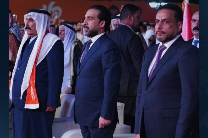 رئيس حزب تقدم الرئيس محمد الحلبوسي يحضر تجمّعاً جماهيرياً لدعم مرشَّح الحزب جاسم العطية في بيجي