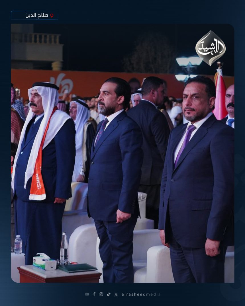 رئيس حزب تقدم الرئيس محمد الحلبوسي يحضر تجمّعاً جماهيرياً لدعم مرشَّح الحزب جاسم العطية في بيجي