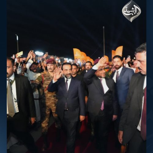 رئيس حزب تقدم الرئيس محمد الحلبوسي يحضر تجمّعاً جماهيرياً لدعم مرشَّح الحزب جاسم العطية في بيجي