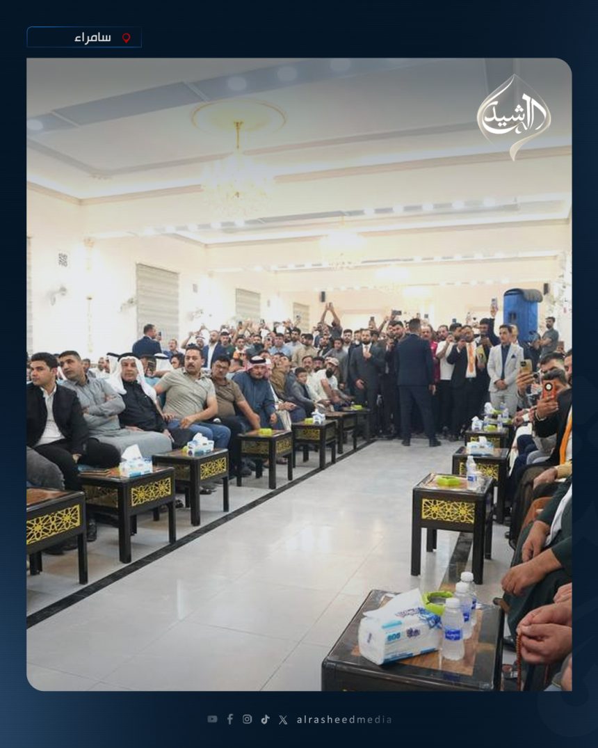 رئيس حزب تقدم الرئيس محمد الحلبوسي يزور عدداً من المضايف والتجمّعات في قضاء سامراء لدعم مرشَّحي الحزب