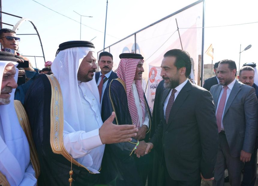 الرئيس الحلبوسي يحضر تجمّعاً بمضيف قبيلة دليم لدعم مرشَّح "تقدم" حميد الدليمي في تكريت