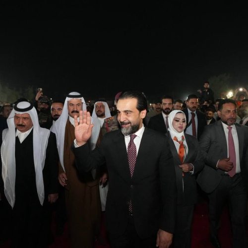 الرئيس الحلبوسي يحضر تجمّعاً لدعم مرشَّحة "تقدم" ريم العبيدي في قضاء الضلوعية