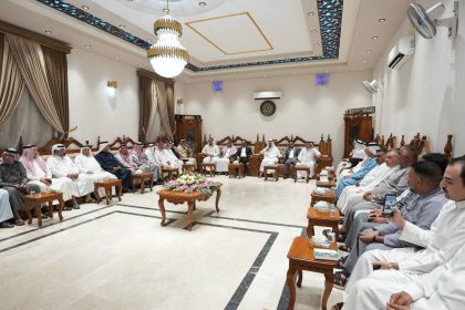 الرئيس الحلبوسي يزور عدداً من المضايف في قضاء الضلوعية لدعم مرشَّحي حزب "تقدم"