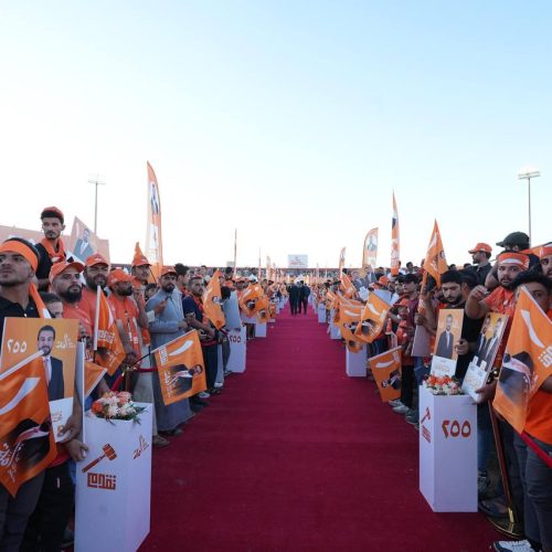 الرئيس الحلبوسي يحضر تجمّعاً جماهيرياً لمرشح "تقدم" الشيخ هيبت الحلبوسي في الفلوجة