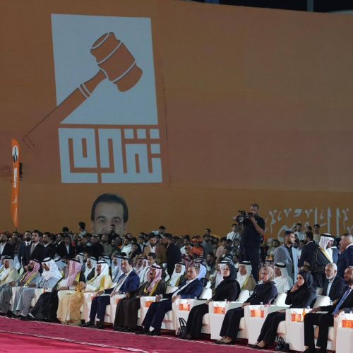 الرئيس الحلبوسي يحضر تجمّعاً جماهيرياً لمرشح "تقدم" الشيخ هيبت الحلبوسي في الفلوجة