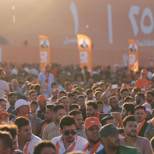 الرئيس الحلبوسي يحضر تجمّعاً جماهيرياً لمرشح "تقدم" الشيخ هيبت الحلبوسي في الفلوجة