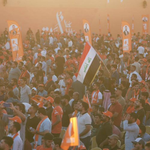 الرئيس الحلبوسي يحضر تجمّعاً جماهيرياً لمرشح "تقدم" الشيخ هيبت الحلبوسي في الفلوجة