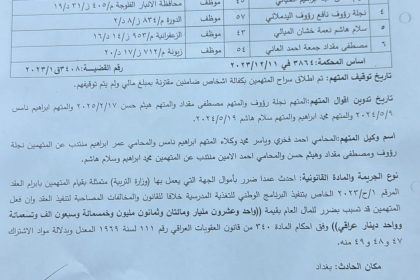 محكمة النزاهة تحيل وزير التربية إلى محكمة الجنايات لإضراره بأموال الدولة بأكثر من 21 مليار دينار
