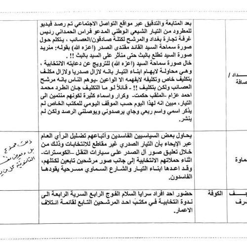السيد مقتدى الصدر يدعو الى عدم استغلال مواقفه و اسم آل الصدر للدعاية الانتخابية: سلام على المقاطعين