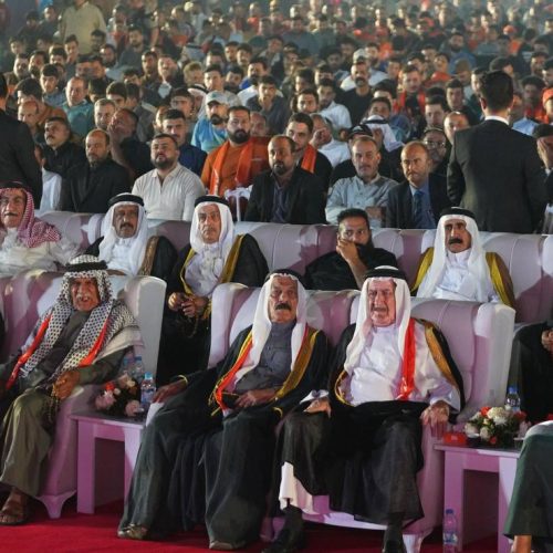 الرئيس الحلبوسي يحضر تجمّعاً جماهيرياً لمرشَّح "تقدم" أحمد المشهداني في الطارمية