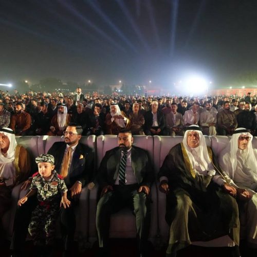 الرئيس الحلبوسي يحضر تجمّعاً جماهيرياً لمرشَّح "تقدم" أحمد المشهداني في الطارمية