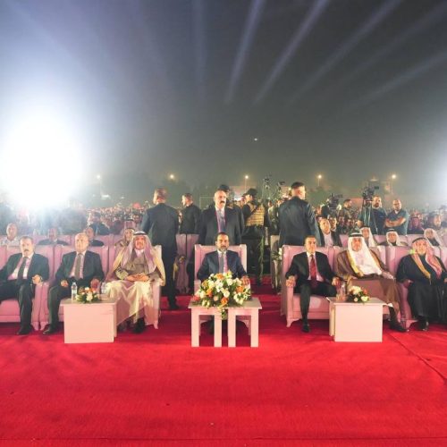 الرئيس الحلبوسي يحضر تجمّعاً جماهيرياً لمرشَّح "تقدم" أحمد المشهداني في الطارمية