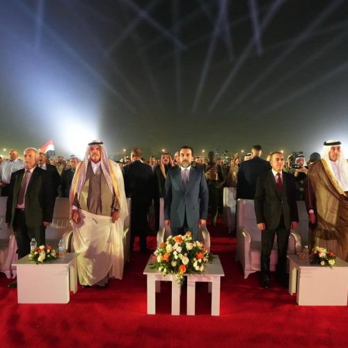 الرئيس الحلبوسي يحضر تجمّعاً جماهيرياً لمرشَّح "تقدم" أحمد المشهداني في الطارمية