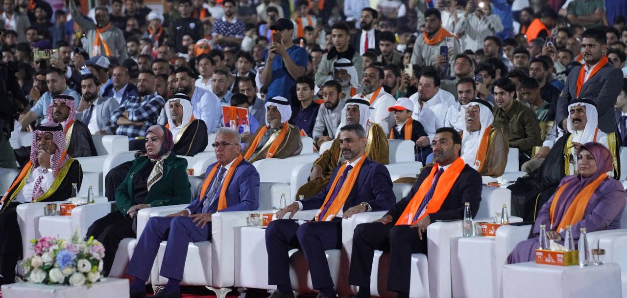 الرئيس الحلبوسي يحضر تجمّعاً في الرمادي لدعم مرشَّح "تقدم" عمر مشعان دبوس