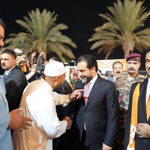 الرئيس الحلبوسي يحضر تجمّعاً في مدينة الرمادي  لدعم مرشَّح "تقدم" ماهر عثمان الحسن