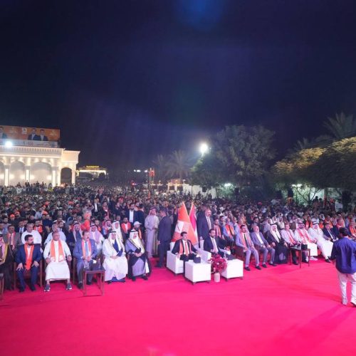 الرئيس الحلبوسي يحضر تجمّعاً في مدينة الرمادي  لدعم مرشَّح "تقدم" ماهر عثمان الحسن