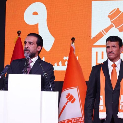 الرئيس الحلبوسي يحضر تجمّعاً في مدينة الرمادي  لدعم مرشَّح "تقدم" ماهر عثمان الحسن