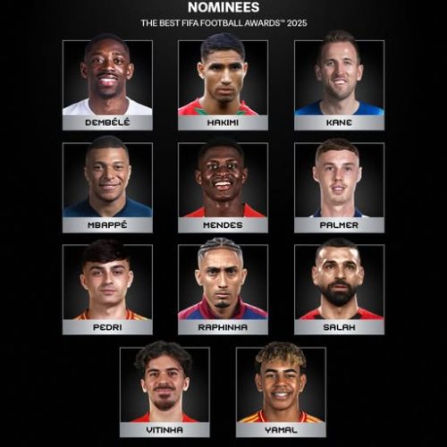 "فيفا" يعلن قائمة المرشحين لجائزة أفضل لاعب في العالم 2025