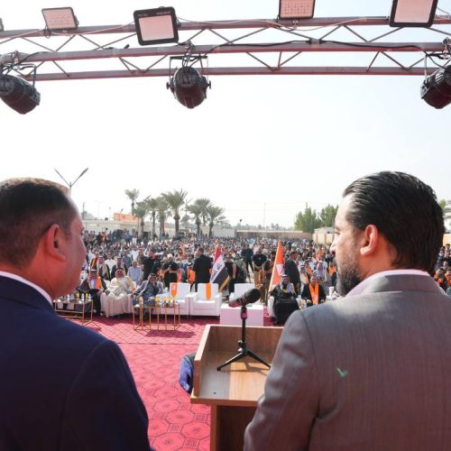 رئيس حزب تقدم الرئيس محمد الحلبوسي يجري جولةً في قضاء المدائن ويدعو للمشاركة الفاعلة بيوم الاقتراع