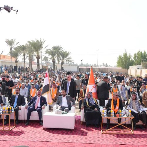 رئيس حزب تقدم الرئيس محمد الحلبوسي يجري جولةً في قضاء المدائن ويدعو للمشاركة الفاعلة بيوم الاقتراع