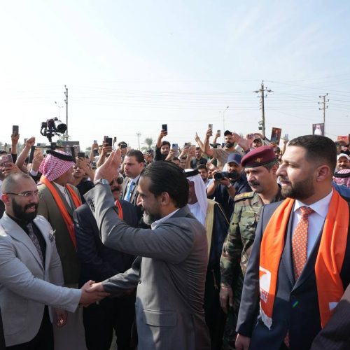 رئيس حزب تقدم الرئيس محمد الحلبوسي يجري جولةً في قضاء المدائن ويدعو للمشاركة الفاعلة بيوم الاقتراع