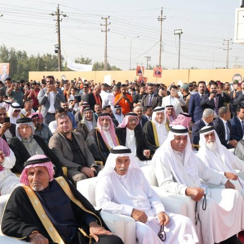 رئيس حزب تقدم الرئيس محمد الحلبوسي يجري جولةً في قضاء المدائن ويدعو للمشاركة الفاعلة بيوم الاقتراع