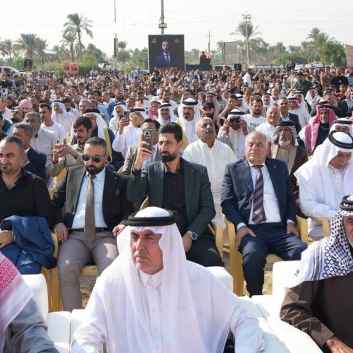 رئيس حزب تقدم الرئيس محمد الحلبوسي يجري جولةً في قضاء المدائن ويدعو للمشاركة الفاعلة بيوم الاقتراع