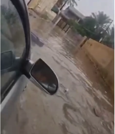 المياه دخلت البيوت.. غرق مناطق في ديالى جراء الأمطار