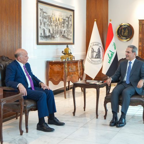 رئيس مجلس القضاء ووزير الخارجية يبحثان أهمية الإسراع بتشكيل السلطتين التشريعية والتنفيذية