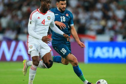 المنتخب الاماراتي يسجل الهدف الاول في مرمى العراق