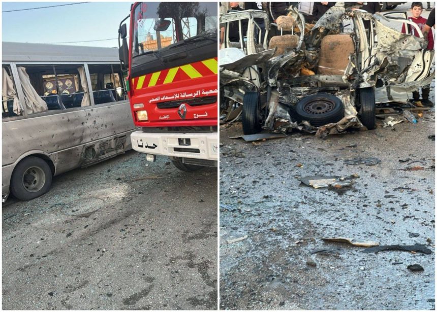 الصحة اللبنانية: استشهاد شخص وإصابة 11 آخرين في استهداف سيارة في الطيري جنوبي لبنان