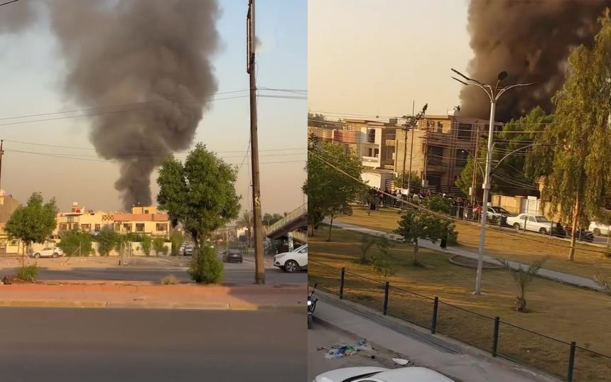 اندلاع حريق داخل مخزن للالعاب النارية ضمن منطقة السيدية جنوبي بغداد