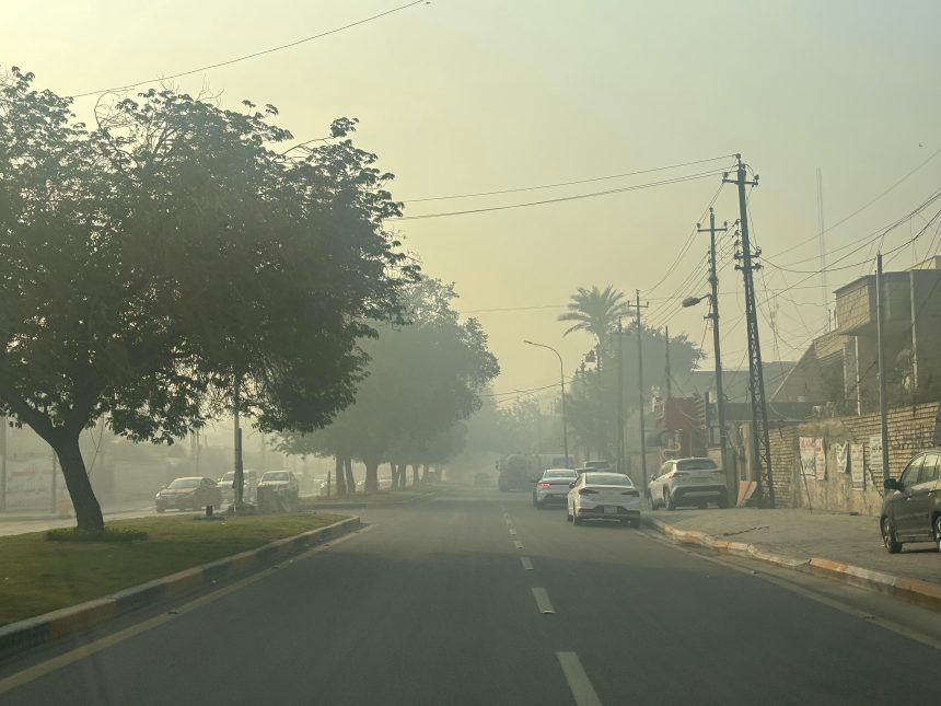 البيئة: الأجواء التي شهدتها بغداد اليوم ظاهرة جوية طبيعية ومؤقتة