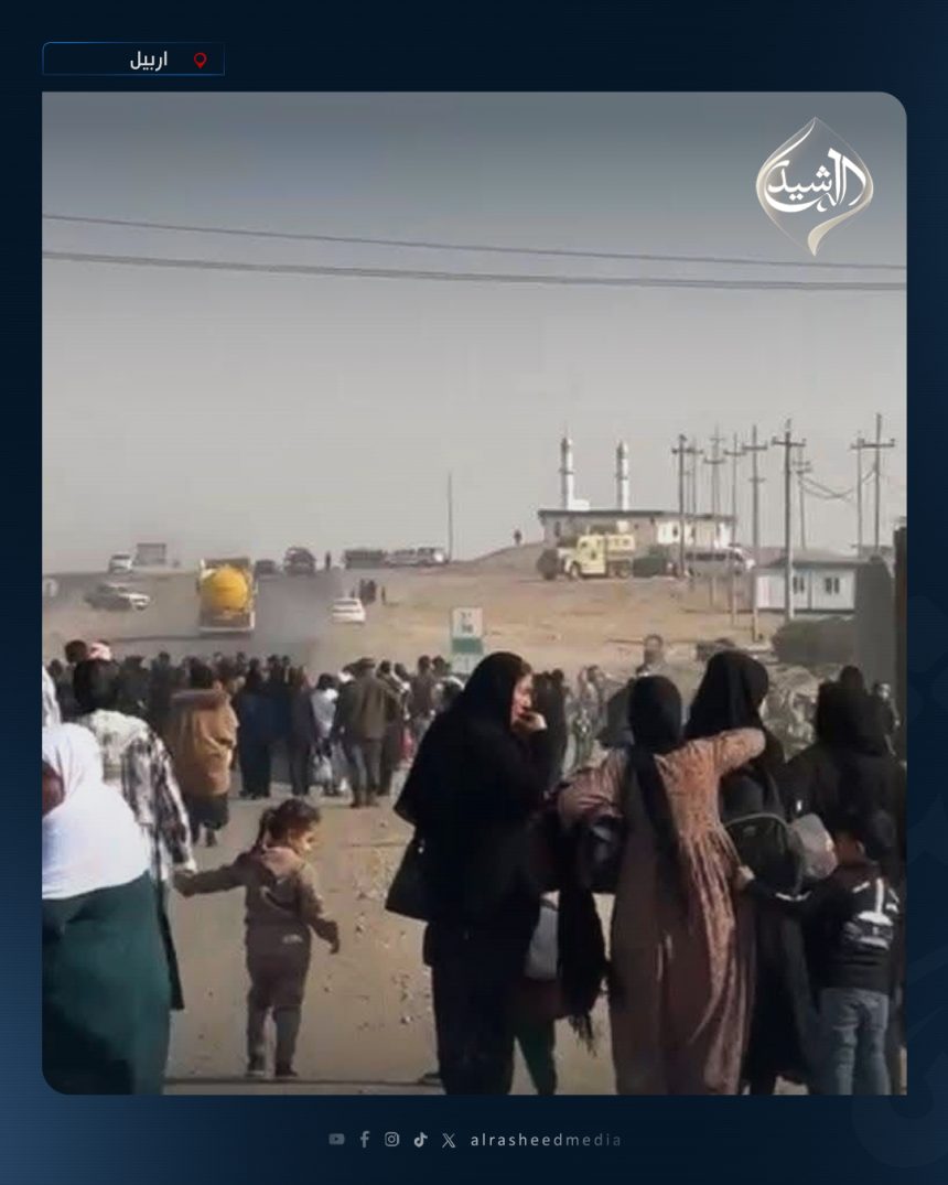 بالصور.. نزوح أهالي قرية لاجان في أربيل على خلفية اشتباكات بين عشيرة الهركي والقوات الأمنية