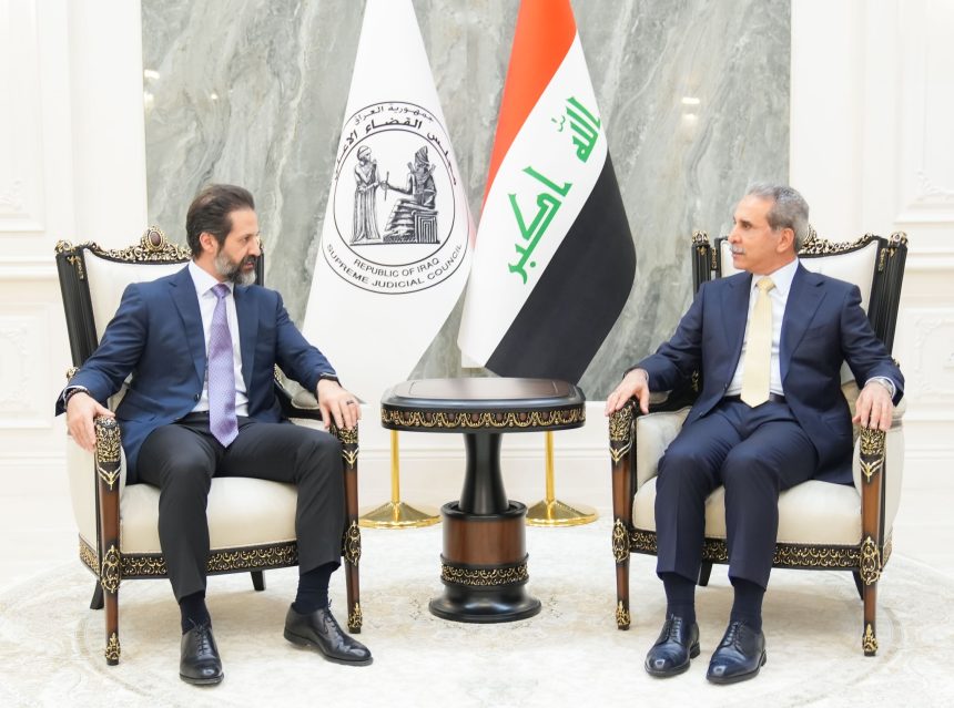 رئيس مجلس القضاء فائق زيدان يستقبل نائب رئيس وزراء إقليم كردستان قوباد طالباني