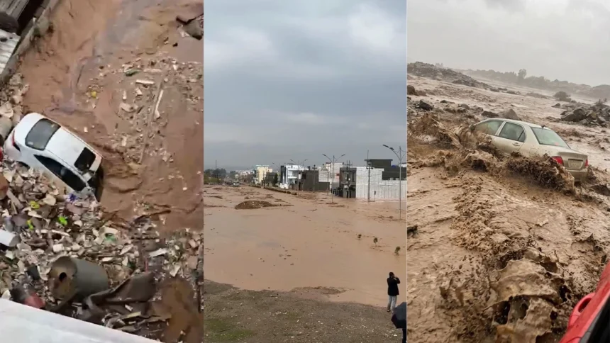 الدفاع المدني: وفاة شخصين وإصابة 5 جراء الفيضانات والسيول في جمجمال بالسليمانية