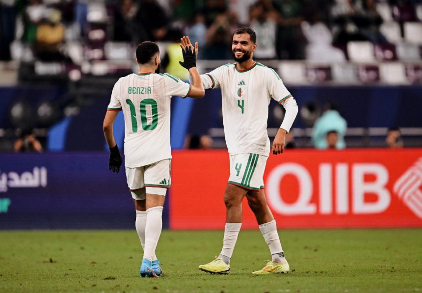 المنتخب الوطني العراقي يخسر امام نظيره الجزائري بهدفين دون مقابل في كأس العرب
