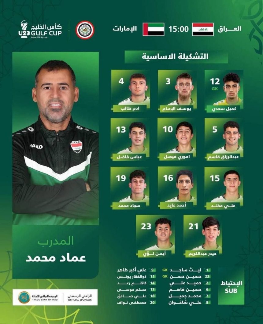 عماد محمد يعلن تشكيلة المنتخب الأولمبي لمواجهة الإمارات