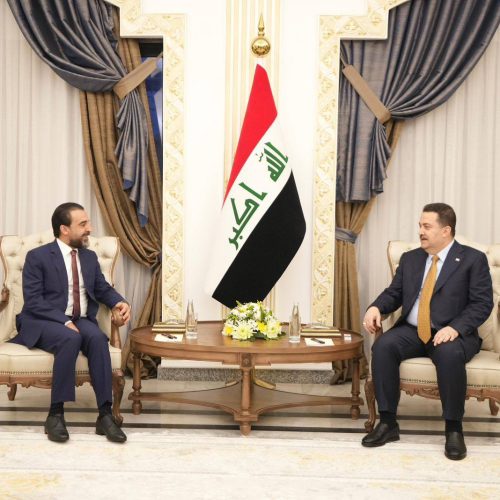 السوداني يهنئ الرئيس الحلبوسي بنجاح الاستحقاق الانتخابي وفوز حزب "تقدم"