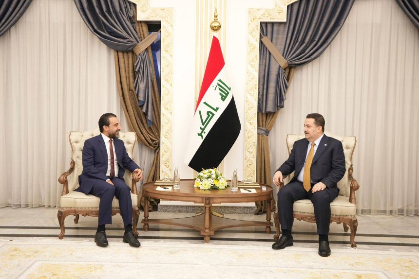 السوداني يهنئ الرئيس الحلبوسي بنجاح الاستحقاق الانتخابي وفوز حزب "تقدم"