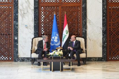 غوتيريش يؤكد استمرار دعم المنظمة الدولية للعراق